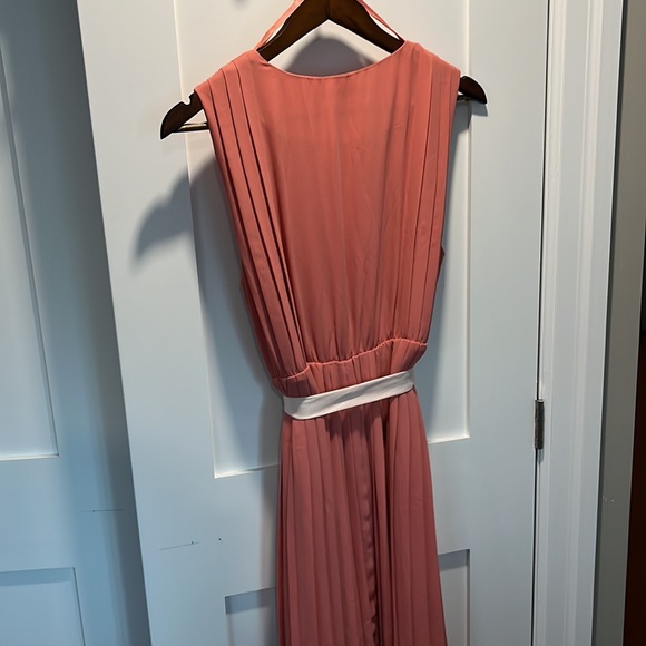 RW&Co Pink Sleeveless Pleated Dress Size L - Picture 4 of 4